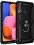 Samsung Galaxy A20S Kılıf Sofya Yüzüklü Silikon Kapak - Siyah Gnzrz 1