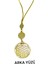 Nazar Boncuklu Gold Metal Lotus Çiçeği Araba Dikiz Ayna Süsü/elips Mineli Yeni Araba Hediyesi 5