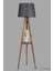 Sehbalı Tripod Yanık Lambader Pramit Hasır Siyah Abajurlu 3