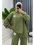 Mint Klasik Fitilli Kazak ve Pantolon Takım 3