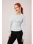 Uzun Kollu Basic Bebe Mavisi Bluz 1