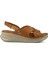 2855 25YS Kadın Günlük Sandalet Taba 2