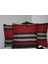 40 x 40 El Yapımı Vintage Kırmızı Siyah Kilim Yastık Kılıfı, Bohem Dekoratif Yastık, Harika Ev Dekoru 5