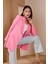 Pembe Regular Dokuma Astarlı Taş Detaylı Blazer Ceket 2