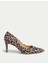 Leopar Desenli Stiletto Topuklu Ayakkabı 1