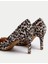 Leopar Desenli Stiletto Topuklu Ayakkabı 2