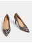 Leopar Desenli Stiletto Topuklu Ayakkabı 3