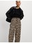 Leopar Desenli Carrot Leg Grazer Pantolon 3