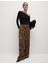 Leopar Desenli Wide Leg Pantolon 1