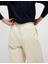 Saf Pamuklu Twill Barrel Leg Pantolon 3