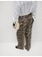Hayvan Baskılı Büzgülü Wide Leg Pantolon 4