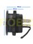 Yuvarlak Voltmetre Termometre 12V 24V Panel Tip Montaj Dijital Kırmızı Renk LED Sıcaklık Isı Voltaj 3