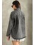 Lavida Kadın Çift Cepli Yıkamalı Oversize Denim Ceket 3