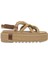 Bodrum Chunky Platform Bej Kadın Sandalet 2