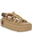 Bodrum Chunky Platform Bej Kadın Sandalet 1
