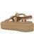 Bodrum Chunky Platform Bej Kadın Sandalet 4