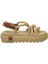 Ibiza Mid Platform Halat Bej Kadın Sandalet 2