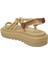 Ibiza Mid Platform Halat Bej Kadın Sandalet 4