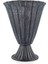 Hammer Eskitme Siyah Küçük Vazo 25X25X33CM Obje Çiçeklik Biblo Modern Dekorasyon Vintage 1 Adet 1