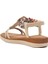 Ayakmod 358131 Z Kadın Taşlı Bej Sandalet 4
