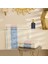 Cozy Bath Pamuk 4 Parça Hamam Seti Mavi-Pudra 1