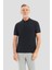 Indigo Polo Yaka T-Shirt 1
