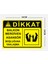 Dikkat Balkon Merdiven Asansör Boşluğuna Yaklaşma 24X34CM Pvc Tabela Levha 2
