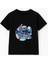 Sevimli Mavi Uzaylı Baskılı Kız Çocuk Tişörtü | Eğlenceli Karakter Desenli Pamuklu Yazlık T-Shirt 2