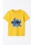 Sevimli Mavi Uzaylı Baskılı Kız Çocuk Tişörtü | Eğlenceli Karakter Desenli Pamuklu Yazlık T-Shirt 2