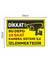 Dikkat Bu Depo 24 Saat Kamera Sistemi Ile Izlenmektedir Tabela Levhası 24X34CM Pvc 2