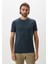 Erkek Tişört Bisiklet Yaka Antrasit Slim Fit T-Shirt Ncs Jeans 1266 1