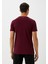 Erkek Tişört Bisiklet Yaka Bordo Slim Fit %100 Pamuk T-Shirt Ncs Jeans 1050 2