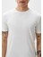 Erkek Tişört Bisiklet Yaka Beyaz Slim Fit T-Shirt Ncs Jeans 1266 3