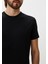 Erkek Tişört Bisiklet Yaka Siyah Slim Fit T-Shirt Ncs Jeans 1266 3