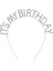 Kristal Taşlı Gümüş Renk It&amp;apos;s My Birthday Yazılı Doğum Günü Parti Tacı 14 x 16 cm (4401) 4
