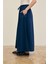 Kadın Poplin Kumaş Düz Uzun Etek 2