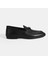 Erkek Siyah Slip-On Deri Loafer 1