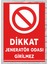 Dikkat Jeneratör Odası Girilmez Tabela Levha 24X34 cm ( Polikarbon ) 1