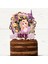 Rapunzel Temalı Kız Çocuk Doğum Günü Isme Özel 3d Pasta Parti Süsü Cake Topper (23X21 CM) 1