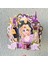 Rapunzel Temalı Kız Çocuk Doğum Günü Isme Özel 3d Pasta Parti Süsü Cake Topper (23X21 CM) 5