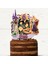 Rapunzel Temalı Kız Çocuk Doğum Günü Isme Kişiye Özel 3d Pasta Parti Süsü Cake Topper (23X21 CM) 1