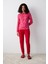 Çiçekli Kırmızı Termal Pijama Altı 1