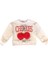 Kız Çocuk Kiraz Baskılı Tül Süslemeli Sweatshirt 4304V 2
