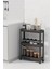 Homenıva Slim 3 Katlı Tekerlekli Banyo Rafı, Havluluk, Deterjanlık Makyaj Organizer 3