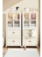 Çok Amaçlı Büyük Hacimli Tekerlekli Katlanabilir 3 Katlı Saklama Kabı Gardırop Organizer Cappuccino 5