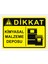 Dikkat Kimyasal Malzeme Deposu 24X34CM Pvc Tabela Levha 1