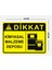 Dikkat Kimyasal Malzeme Deposu 24X34CM Pvc Tabela Levha 2