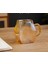 Borosilikat Cam Amber Salyangoz Desenli 4 Adet Bardaklı Cam Demlik & Sürahi 2500 ml 2