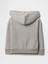 Kız Bebek Gri Gap Logo Fermuarlı Kapüşonlu Sweatshirt 2