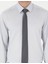 Erkek Gri Slim Fit Uzun Kollu Basic Gömlek 50292520-VR024 6